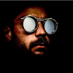 Vintage Steampunk Round Sunglasses Men Women 80s 90s Fashion Sun Shades Glasses